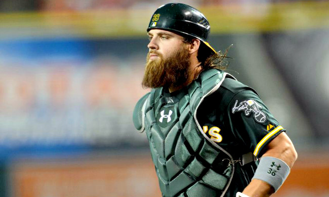  derek norris meilleures barbes dans les sports "width =" 650 "height =" 390 "/> 
 
<figcaption class=